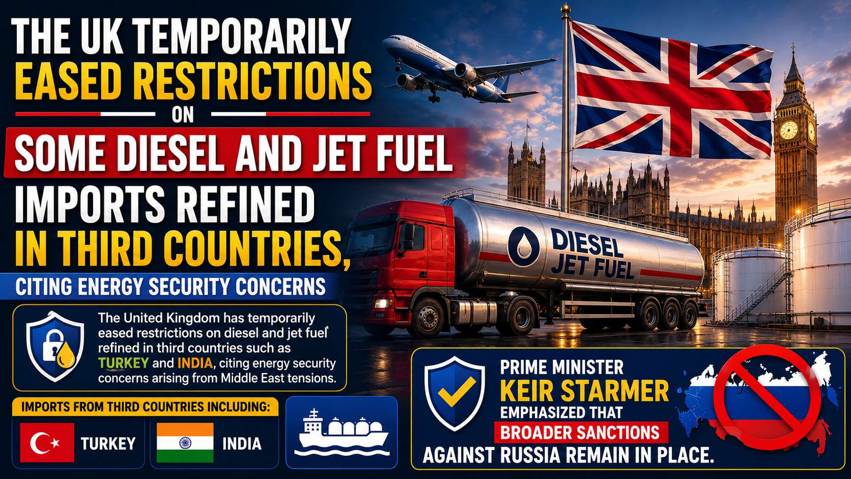 UK Relaxes Restrictions on Certain Russian Fuel Imports